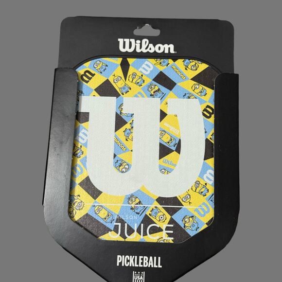 MINIONS X Wilson JUICE Wide Body Pickleball Paddle - Made In USA - Despicable Me - Picture 2 of 6